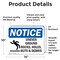 Signmission Uneven Ground Rocks Holes Sign With Symbol, 14 in W x Rectangle, Vinyl Decal OS-2PACK-NS-D-1014-L-18764 - alternate 2